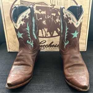Vintage Lucchese Classic Handmade Boots, Mid Height